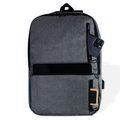 Mochila RPET Acolchada 3 Bolsillos Frontales