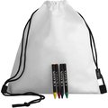 Mochila de RPET con set de pinturas Blanco