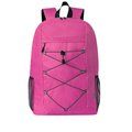 Mochila RPET con tirantes acolchados y ajustables Fucsi