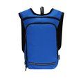 Mochila RPET con tiras reflectantes Azul