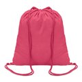 Mochila Saco de Cuerdas y Algodón Fucsia