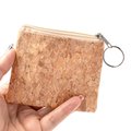 Monedero de corcho con anilla para llaves