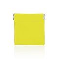 Monedero Flúor PVC Apertura a Presión Amarillo Fluor