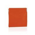 Monedero Flúor PVC Apertura a Presión Naranja Fluor