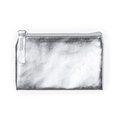 Monedero de PU brillante Plata Talla Única Adulto