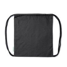 Mochila de algodón orgánico y cordones Negro Talla Única Adulto