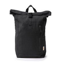 Mochila de algodón reciclado de 370g Negro
