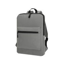 Mochila con bolsillo principal de cremallera Gri