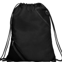 Mochila de cordones con bolsillos Negro