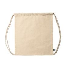 Mochila cuerdas de algodón Fairtrade 180 g/m² Crudo