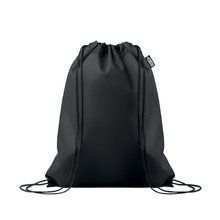 Mochila de cuerdas RPET 80 gr/m² Negro