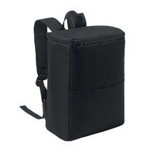 Mochila nevera RPET con correa ajustable Negro