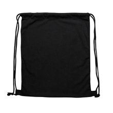 Mochila de pana con cuerdas Negro