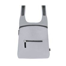 Mochila plegable RPET reflectante Gri