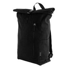 Mochila roll-top en canvas reciclado Negro