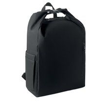 Mochila roll top para portátil 15 pulgadas Negro