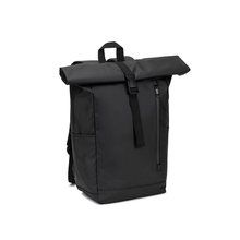 Mochila roll top resistente al agua Negro