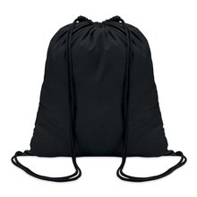 Mochila Saco de Cuerdas y Algodón Negro