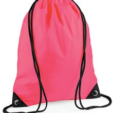 Mochila saco de tejido impermeable Fluorescent Pink