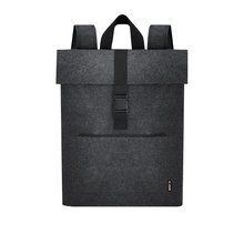 Mochila con solapa fieltro RPET Gri