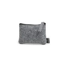 Monedero de fieltro reciclado Gris