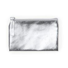 Monedero de PU brillante Plata Talla Única Adulto