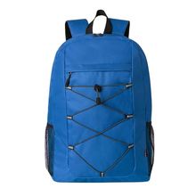 Mochila RPET con tirantes acolchados y ajustables Azul