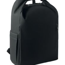 Mochila roll top para portátil 15 pulgadas Negro