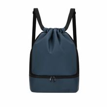 Mochila PU cierre cordón y bolsillo para zapatos Mar