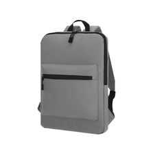 Mochila con bolsillo principal de cremallera Gri