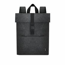 Mochila con solapa fieltro RPET Gri