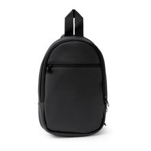 Mochila bandolera con bolsillo frontal Negro