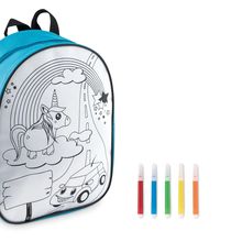 Mochila para colorear incluye rotuladores Turquesa