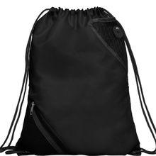 Mochila de cordones con bolsillos Negro