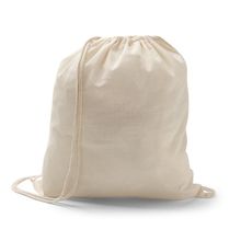 Mochila Cuerdas Algodón 37x41cm Natural Claro