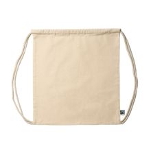 Mochila cuerdas de algodón Fairtrade 180 g/m² Crudo