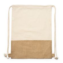 Mochila cuerdas de algodón y yute Crudo