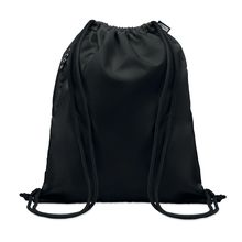Mochila cuerdas Grande con Bolsillo Negro