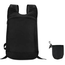 Mochila deportiva plegable con funda Negro