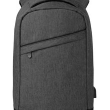 Mochila jaspeada antirrobo para portátil 13' con salida USB Negro
