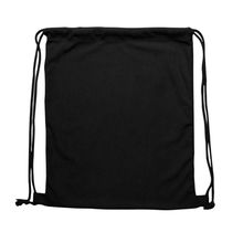 Mochila de pana con cuerdas Negro