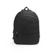 Mochila de poliéster con varios compartimentos Negro