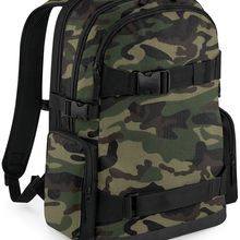 Mochila Portátil 17'' Acolchada con Correas Skate Jungle Camo