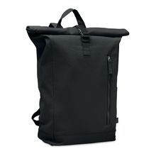 Mochila roll top reciclada Negro