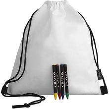 Mochila de RPET con set de pinturas Blanco