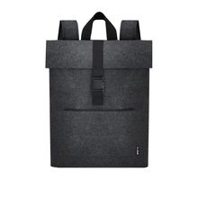 Mochila con solapa fieltro RPET Gri