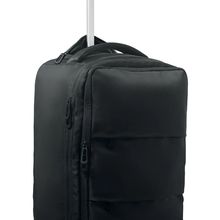 Mochila trolley con bolsillo térmico Negro