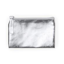 Monedero de PU brillante Plata