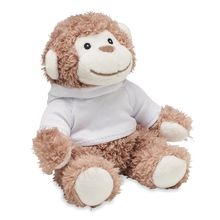 Mono de Peluche para Sublimación Blanco