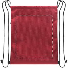 Mochila de cuerdas RPET 420D con bolsillo y carga 5 kg | Trasero | 260 x 300